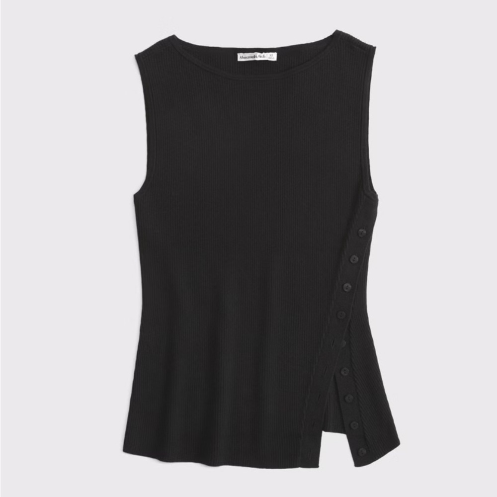 Abercrombie Asymmetrical Button Sweater Tank